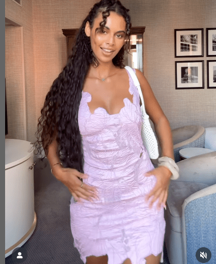 ASOS Purple Lace Cutwork Embroidered Mini Dress In Lilac UK 8 - Reliked