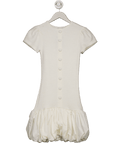 ASOS White Bubble Hem Button Down Mini Dress UK XS - Reliked