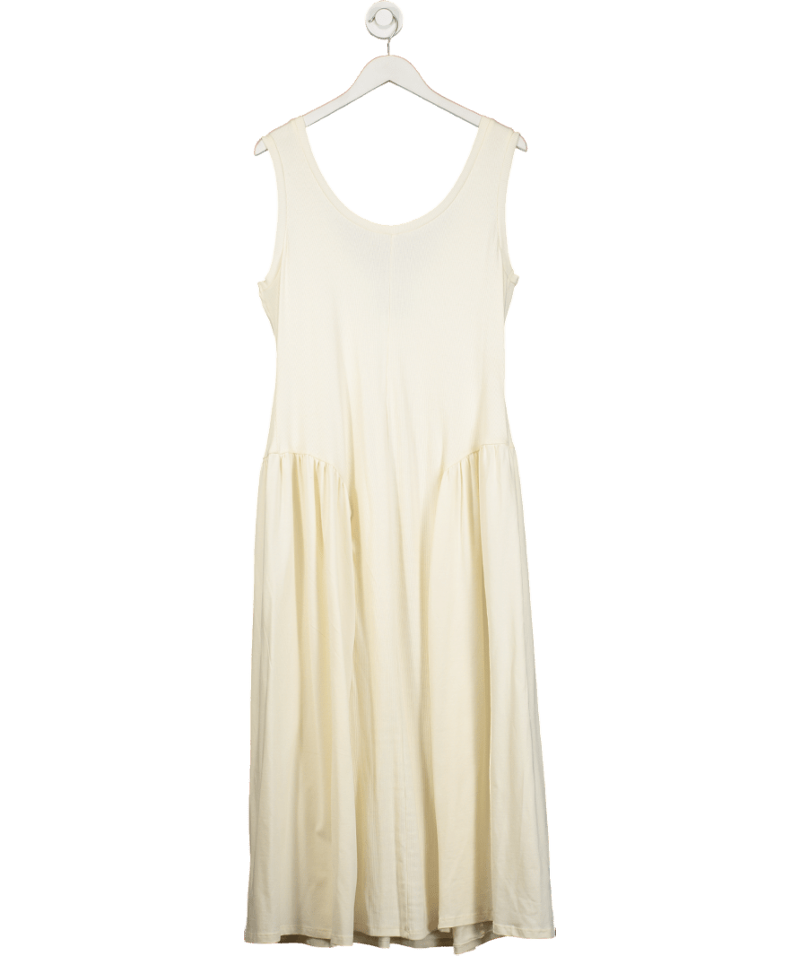 ASOS Yellow Cotton Blend Midi Dress UK 16 - Reliked
