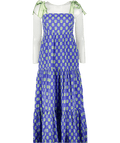 Aspiga Blue Tabitha Printed Organic Cotton Dress UK S - Reliked