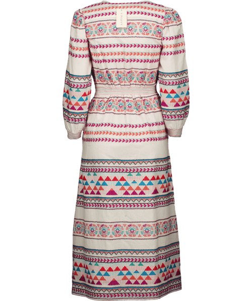Aspiga Cream Jamila Jacquard Dress UK XS - Reliked