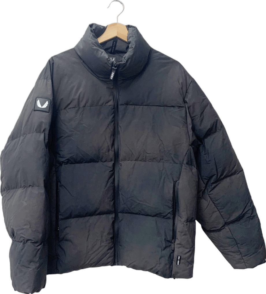 ASRV Black Puffer Jacket - M - Reliked