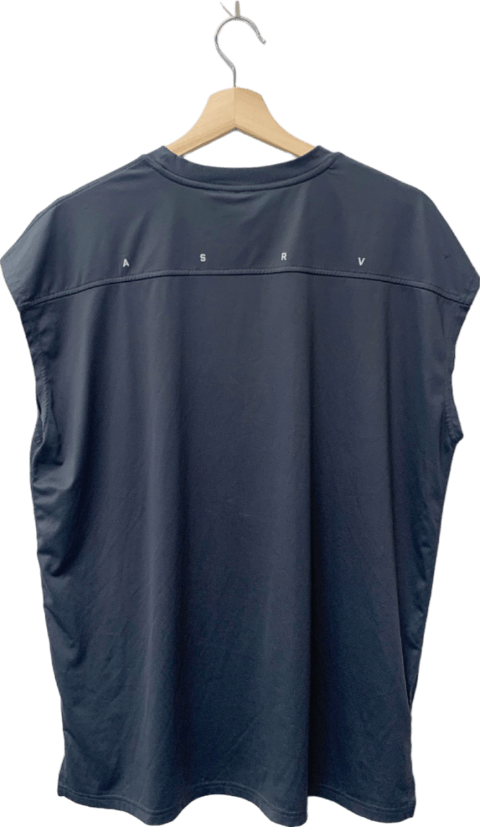 ASRV Black Relentless Pursuit T-Shirt with Sleeve Detail Size M - Reliked