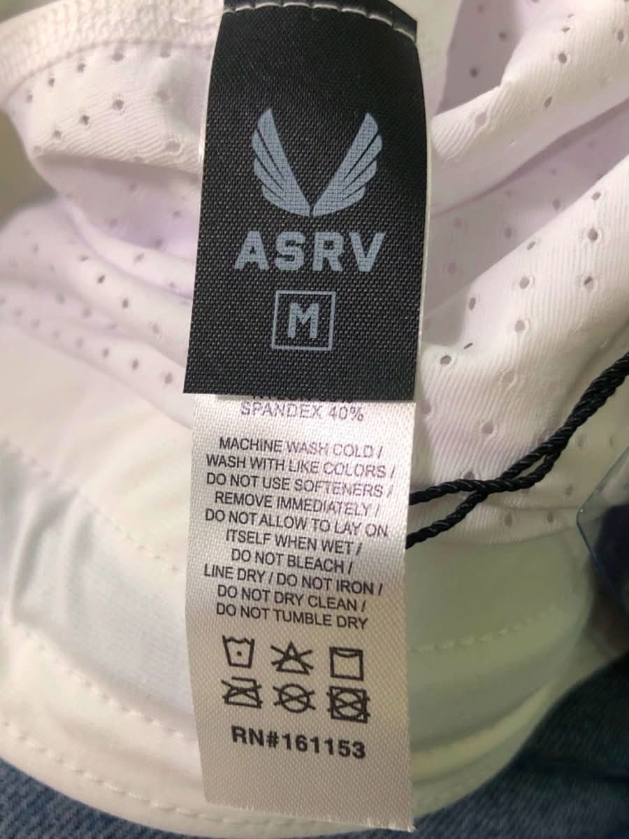 ASRV White Cyber Focus Running Shorts M - Reliked