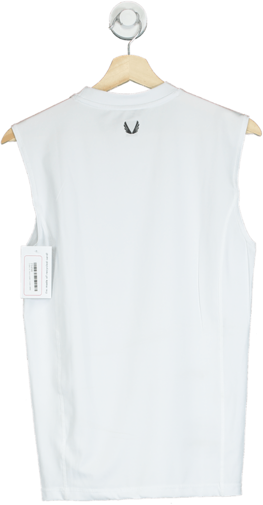 ASRV White Performance Sleeveless T-Shirt M - Reliked