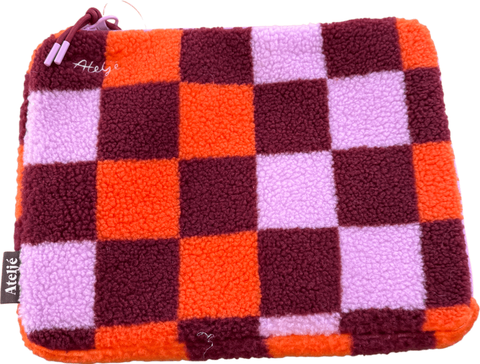 Atelje Multicoloured Borg Check Laptop Sleeve - Reliked