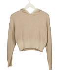 ATM Beige Knitted Hoodie UK S - Reliked