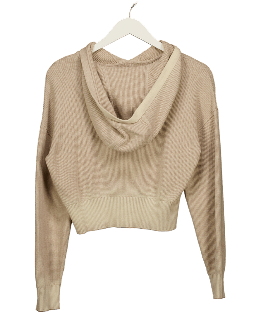 ATM Beige Knitted Hoodie UK S - Reliked