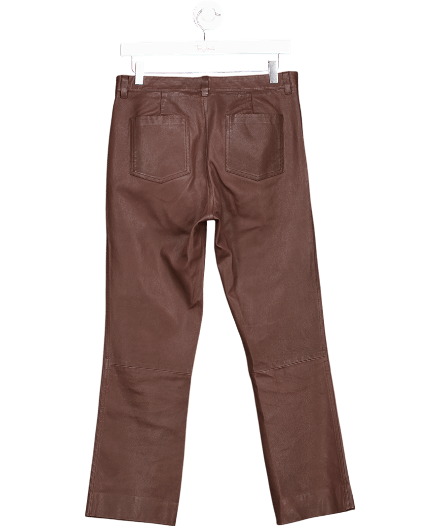 ATM Brown Leather Trousers UK 6 - Reliked