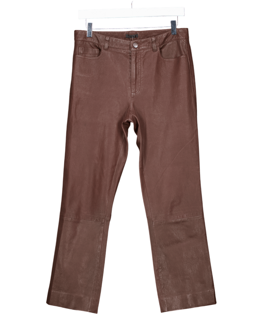 ATM Brown Leather Trousers UK 6 - Reliked