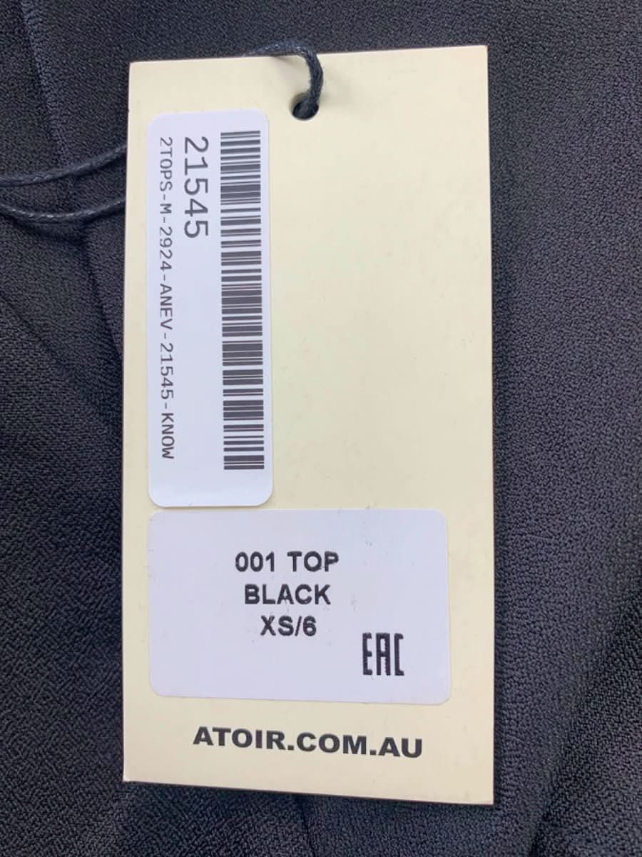 Atoir Black Lara Worthington 001 Top UK XS - Reliked