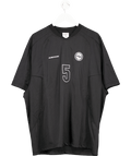 aurocean Black Number 5 Sports Shirt UK L - Reliked