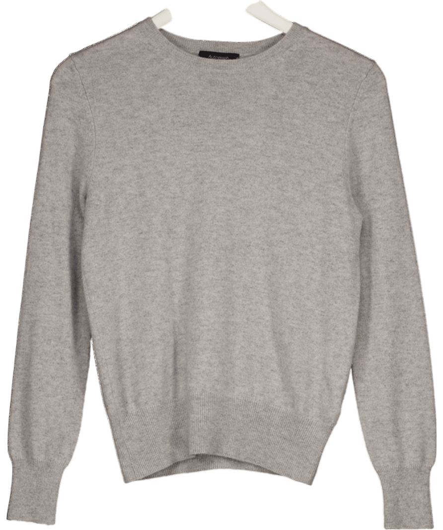 Autograph Grey Pure Cashmere Crew Neck Jumper UK 6 - Reliked