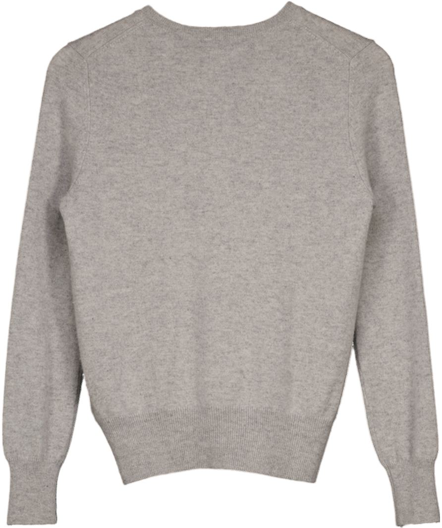 Autograph Grey Pure Cashmere Crew Neck Jumper UK 6 - Reliked
