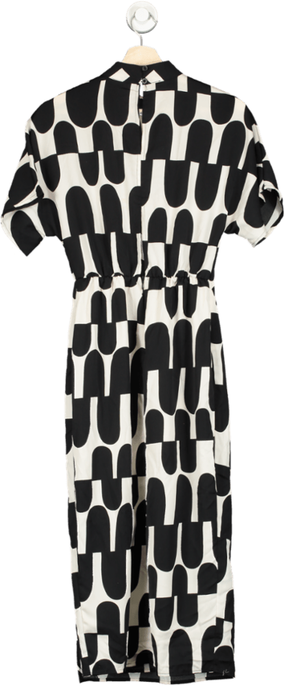 AX Paris Black & White Printed Dress UK 8 - Reliked
