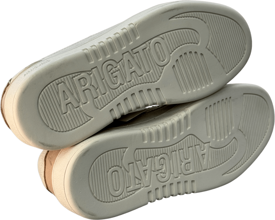 AXEL ARIGATO Beige Leather Dice Lo Trainers UK 5 EU 38 👠 - Reliked