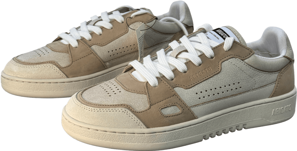AXEL ARIGATO Beige Leather Dice Lo Trainers UK 5 EU 38 👠 - Reliked