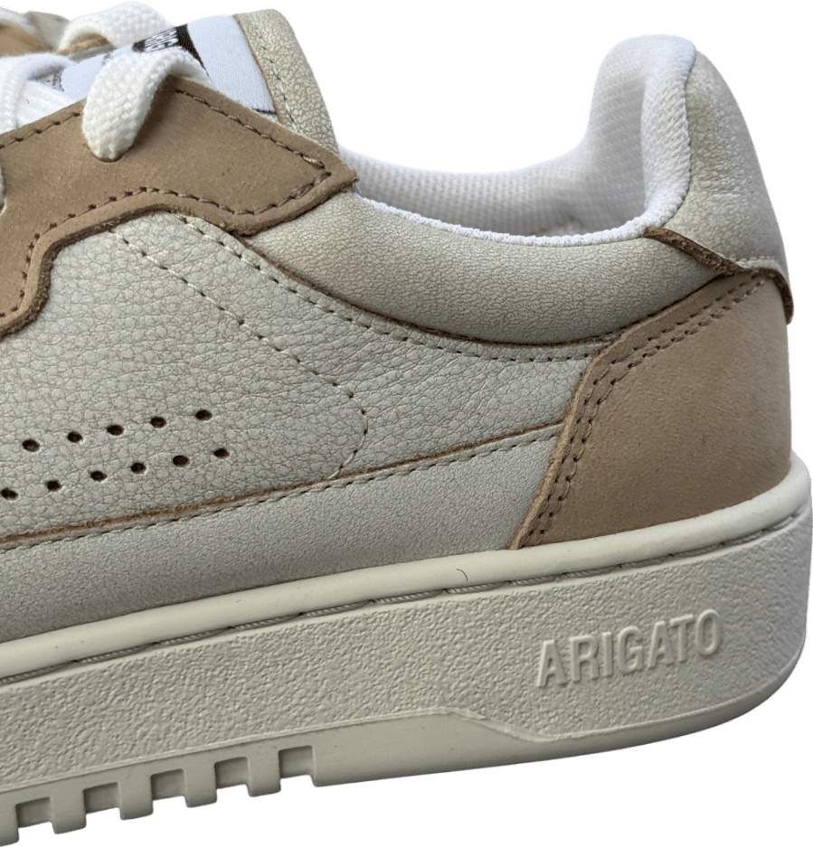 AXEL ARIGATO Beige Leather Dice Lo Trainers UK 5 EU 38 👠 - Reliked