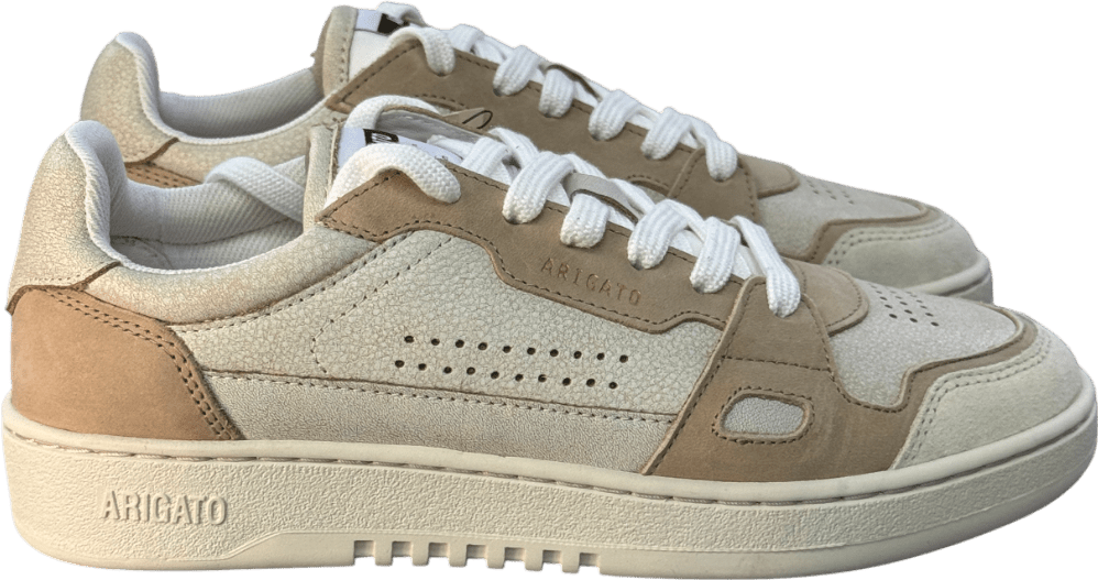 AXEL ARIGATO Beige Leather Dice Lo Trainers UK 5 EU 38 👠 - Reliked