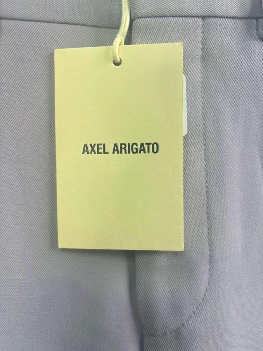 Axel Arigato Pale Beige Supper Straight Wool Trousers XS - Reliked