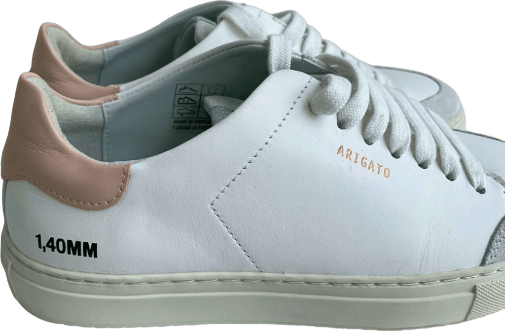 Axel Arigato White / Pink Clean 90 Trainers 1,40MM Size UK 3.5 - Reliked