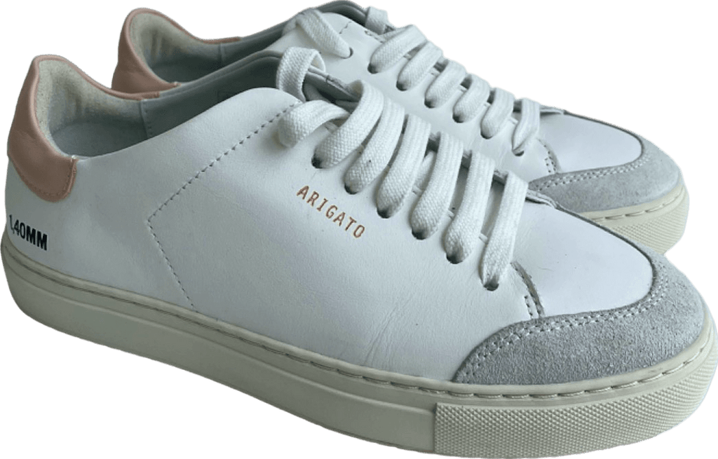Axel Arigato White / Pink Clean 90 Trainers 1,40MM Size UK 3.5 - Reliked