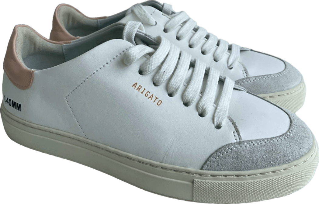 Axel Arigato White / Pink Clean 90 Trainers 1,40MM Size UK 3.5 - Reliked