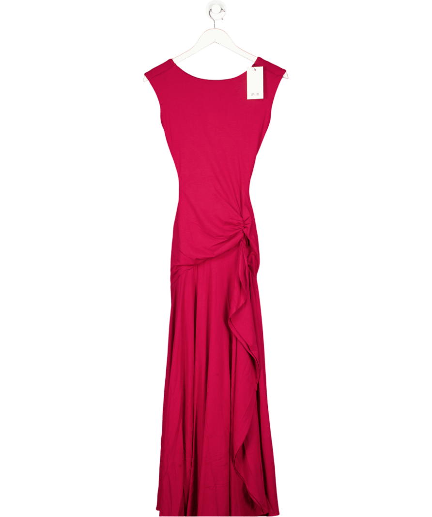 AYM Burgundy Red Angelina Maxi Dress UK XS - Reliked