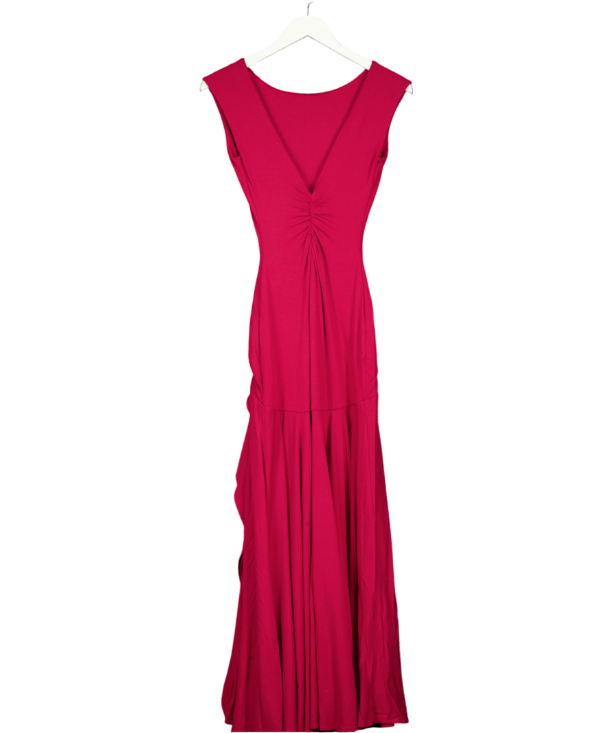 AYM Burgundy Red Angelina Maxi Dress UK XS - Reliked