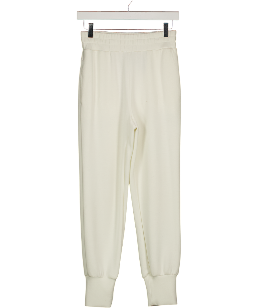 VARLEY Cream Doublesoft Slim Cuff 25 Pant Joggers UK XS