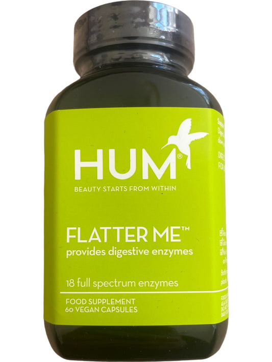 HUM Nutrition Green Printed Flatter Me Digestive Enzyme Supplement - 60 capsules