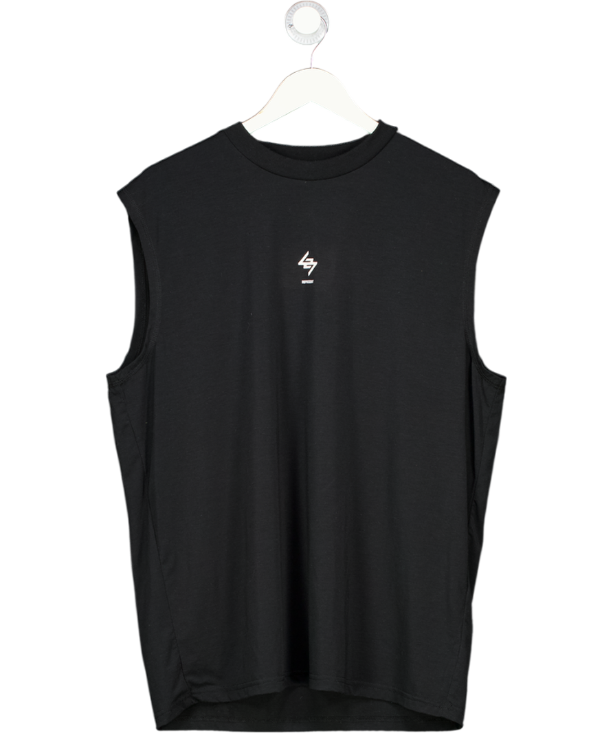 Represent Black 247 Oversized Tank Top UK M
