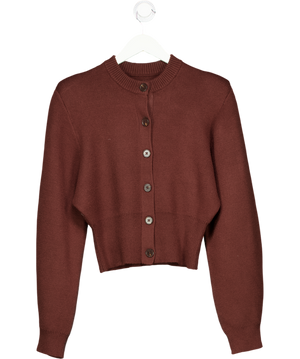 ASOS Chocolate Brown Volume Sleeve Cardigan UK S