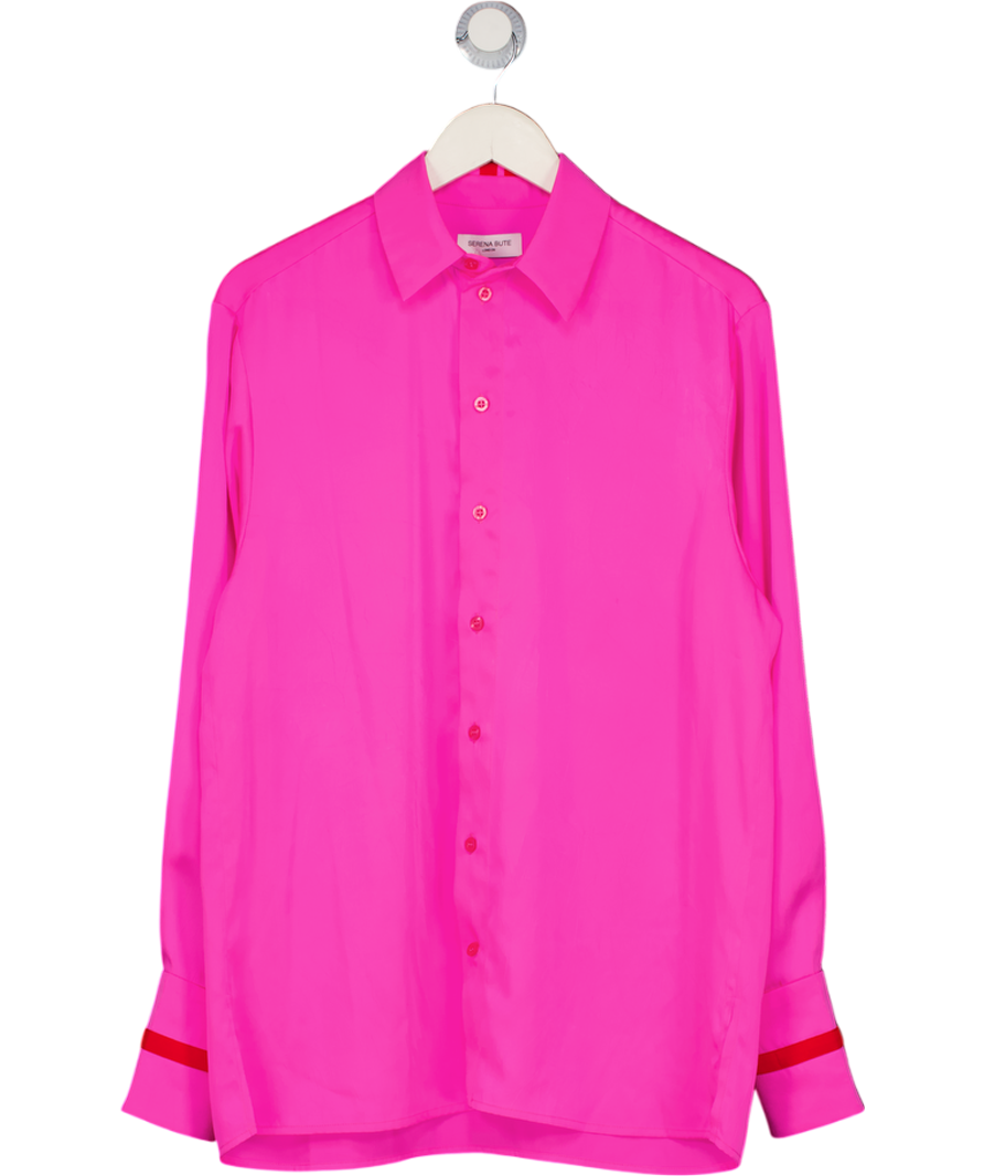 SERENA BUTE Shocking Pink Oversized Shirt UK M