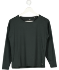 CREW Black Long Sleeve Activewear Top UK XS