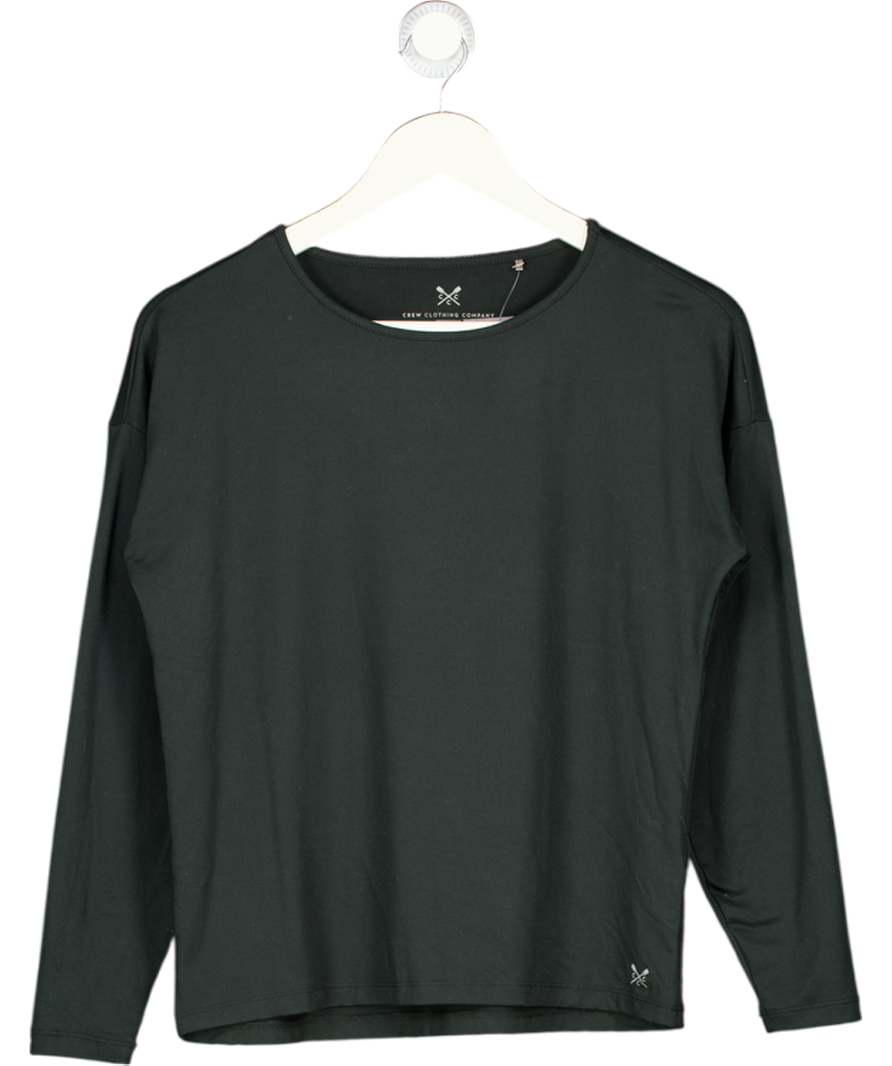 CREW Black Long Sleeve Activewear Top UK XS