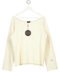 White Fox Yellow Call It Love Sweater UK S/M