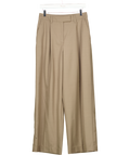 HENNE Taupe Beige Relaxed Wide Leg Portia Trousers UK 6