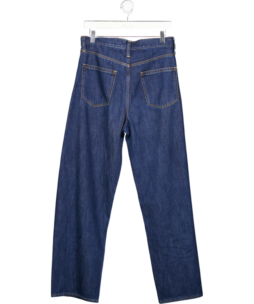 GAP Dark Blue High Rise Barrel Leg Jeans W28