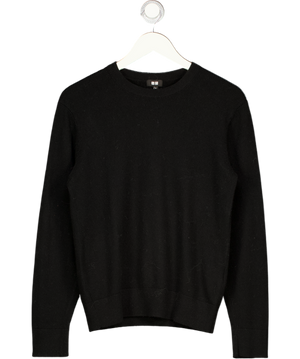 UNIQLO Black 100% Cashmere Crew Neck Jumper UK XS