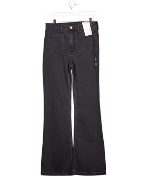 GAP Black High Waisted Stretch 70s Flare Jeans W28