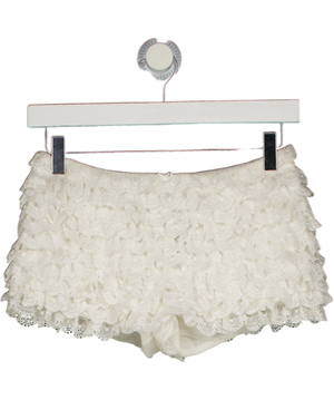 HOUSE OF CB Estella White Broderie Anglais Bloomer Shorts UK S
