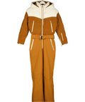 MY SUNDAY SKI Down Filled Frontier Ski Suit - Chestnut Brown UK S