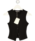 PEPPERMAYO Black Blair Buttoned Tank Top UK 6