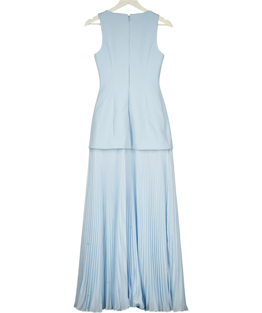 CLUB L Hadley Powder Blue Boat-neck Maxi Dress With Drop-waist UK 6