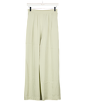 GOELIA Light Green Stretch Silk Pleat Front Trouser UK 6