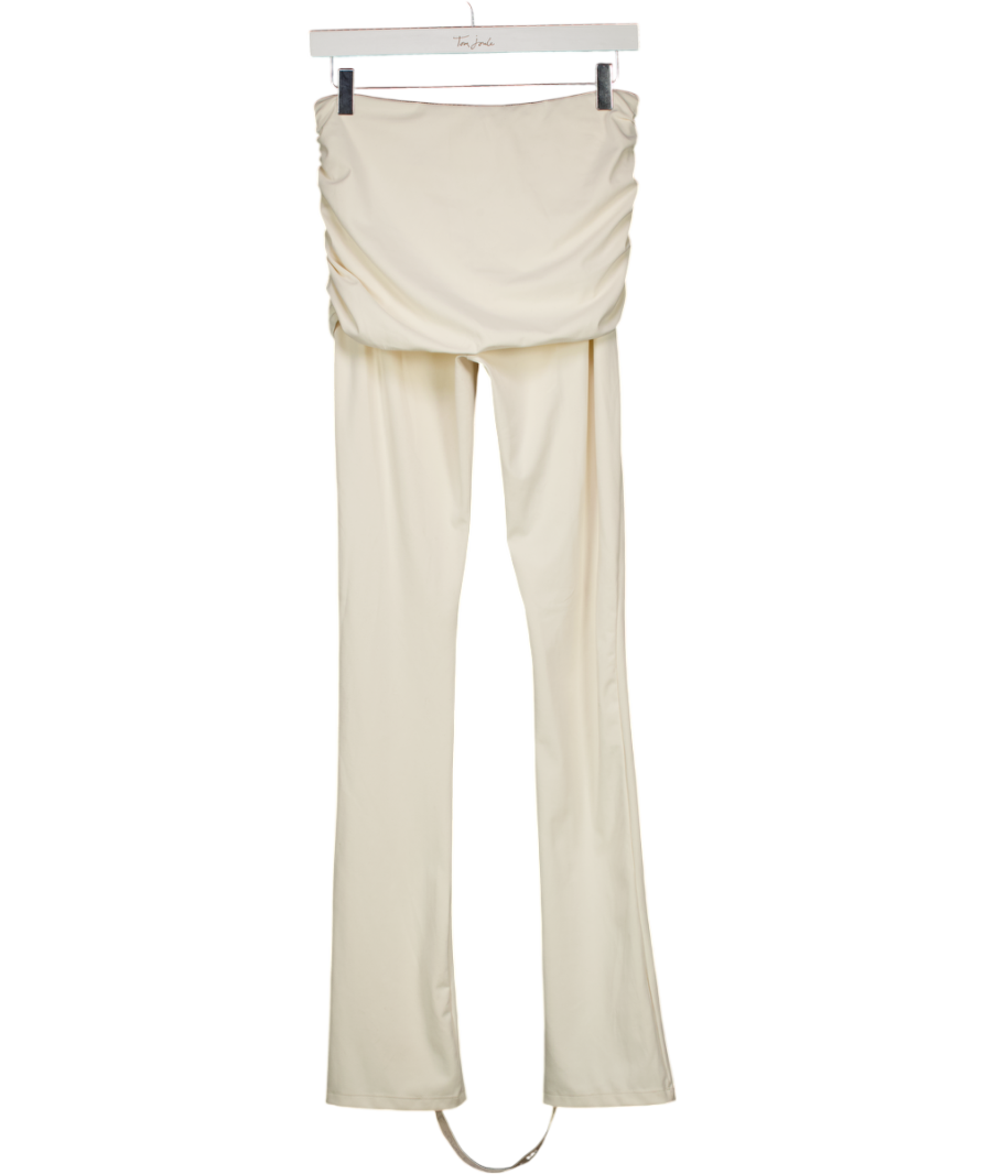 Mars the Label Cream Fold Over Leggings. UK 8