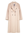 L'academie Beige Double Faced Wool Blend Coat UK S