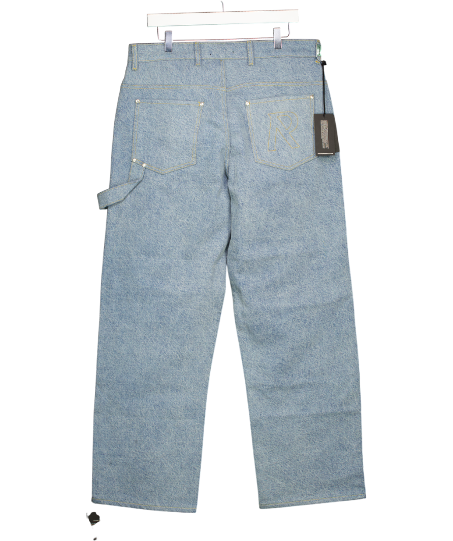 Represent Blue Colour Block Carpenter Denim W33