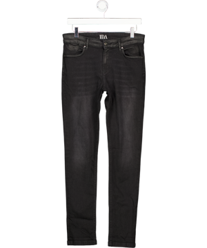 DONNA IDA Black Doris The Mid Rise Slouchy Skinny Jeans W25
